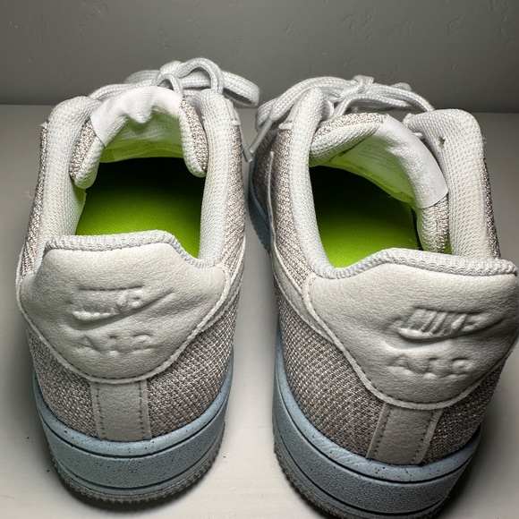 Nike Air Force 1 Crater Flyknit GS Youth 7Y White Photon Dust Sneaker - Picture 7 of 9